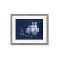 Picture of Tractor Navy II  _GroupedProduct_Rectangle_Landscape_Mini_ _GroupedProduct_Rectangle_Landscape_Framed_Matted_