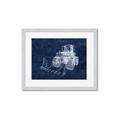 Picture of Tractor Navy II  _GroupedProduct_Rectangle_Landscape_Mini_ _GroupedProduct_Rectangle_Landscape_Framed_Matted_