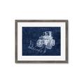 Picture of Tractor Navy II  _GroupedProduct_Rectangle_Landscape_Mini_ _GroupedProduct_Rectangle_Landscape_Framed_Matted_