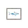Picture of Blue Splash Shark I  _GroupedProduct_Rectangle_Landscape_Mini_ _GroupedProduct_Rectangle_Landscape_Framed_Matted_