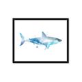 Picture of Blue Splash Shark I  _GroupedProduct_Rectangle_Landscape_Mini_ _GroupedProduct_Rectangle_Landscape_Framed_Matted_