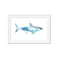 Picture of Blue Splash Shark I  _GroupedProduct_Rectangle_Landscape_Mini_ _GroupedProduct_Rectangle_Landscape_Framed_Matted_