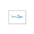 Picture of Blue Splash Shark II _GroupedProduct_Rectangle_Landscape_Mini_ _GroupedProduct_Rectangle_Landscape_Framed_Matted_