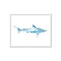 Picture of Blue Splash Shark II _GroupedProduct_Rectangle_Landscape_Mini_ _GroupedProduct_Rectangle_Landscape_Framed_Matted_