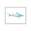 Picture of Blue Splash Shark II _GroupedProduct_Rectangle_Landscape_Mini_ _GroupedProduct_Rectangle_Landscape_Framed_Matted_