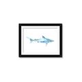 Picture of Blue Splash Shark II _GroupedProduct_Rectangle_Landscape_Mini_ _GroupedProduct_Rectangle_Landscape_Framed_Matted_