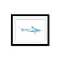 Picture of Blue Splash Shark II _GroupedProduct_Rectangle_Landscape_Mini_ _GroupedProduct_Rectangle_Landscape_Framed_Matted_
