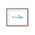 Picture of Blue Splash Shark II _GroupedProduct_Rectangle_Landscape_Mini_ _GroupedProduct_Rectangle_Landscape_Framed_Matted_