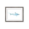 Picture of Blue Splash Shark II _GroupedProduct_Rectangle_Landscape_Mini_ _GroupedProduct_Rectangle_Landscape_Framed_Matted_