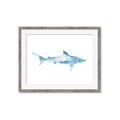 Picture of Blue Splash Shark II _GroupedProduct_Rectangle_Landscape_Mini_ _GroupedProduct_Rectangle_Landscape_Framed_Matted_
