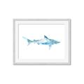 Picture of Blue Splash Shark II _GroupedProduct_Rectangle_Landscape_Mini_ _GroupedProduct_Rectangle_Landscape_Framed_Matted_