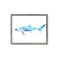 Picture of Blue Splash Shark III _GroupedProduct_Rectangle_Landscape_Mini_ _GroupedProduct_Rectangle_Landscape_Framed_Matted_