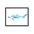 Picture of Blue Splash Shark III _GroupedProduct_Rectangle_Landscape_Mini_ _GroupedProduct_Rectangle_Landscape_Framed_Matted_