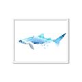 Picture of Blue Splash Shark III _GroupedProduct_Rectangle_Landscape_Mini_ _GroupedProduct_Rectangle_Landscape_Framed_Matted_
