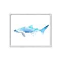 Picture of Blue Splash Shark III _GroupedProduct_Rectangle_Landscape_Mini_ _GroupedProduct_Rectangle_Landscape_Framed_Matted_