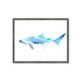 Picture of Blue Splash Shark III _GroupedProduct_Rectangle_Landscape_Mini_ _GroupedProduct_Rectangle_Landscape_Framed_Matted_