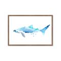 Picture of Blue Splash Shark III _GroupedProduct_Rectangle_Landscape_Mini_ _GroupedProduct_Rectangle_Landscape_Framed_Matted_