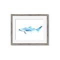 Picture of Blue Splash Shark III _GroupedProduct_Rectangle_Landscape_Mini_ _GroupedProduct_Rectangle_Landscape_Framed_Matted_