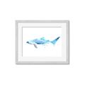 Picture of Blue Splash Shark III _GroupedProduct_Rectangle_Landscape_Mini_ _GroupedProduct_Rectangle_Landscape_Framed_Matted_