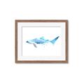Picture of Blue Splash Shark III _GroupedProduct_Rectangle_Landscape_Mini_ _GroupedProduct_Rectangle_Landscape_Framed_Matted_