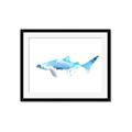 Picture of Blue Splash Shark III _GroupedProduct_Rectangle_Landscape_Mini_ _GroupedProduct_Rectangle_Landscape_Framed_Matted_