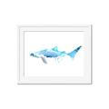 Picture of Blue Splash Shark III _GroupedProduct_Rectangle_Landscape_Mini_ _GroupedProduct_Rectangle_Landscape_Framed_Matted_