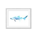 Picture of Blue Splash Shark III _GroupedProduct_Rectangle_Landscape_Mini_ _GroupedProduct_Rectangle_Landscape_Framed_Matted_