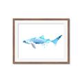 Picture of Blue Splash Shark III _GroupedProduct_Rectangle_Landscape_Mini_ _GroupedProduct_Rectangle_Landscape_Framed_Matted_