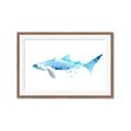 Picture of Blue Splash Shark III _GroupedProduct_Rectangle_Landscape_Mini_ _GroupedProduct_Rectangle_Landscape_Framed_Matted_