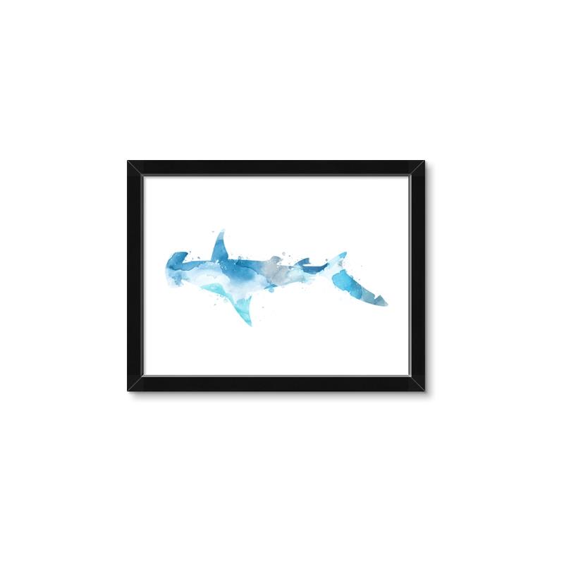Picture of Blue Splash Shark IV _GroupedProduct_Rectangle_Landscape_Mini_ _GroupedProduct_Rectangle_Landscape_Framed_Matted_