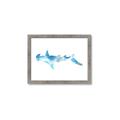 Picture of Blue Splash Shark IV _GroupedProduct_Rectangle_Landscape_Mini_ _GroupedProduct_Rectangle_Landscape_Framed_Matted_