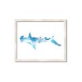 Picture of Blue Splash Shark IV _GroupedProduct_Rectangle_Landscape_Mini_ _GroupedProduct_Rectangle_Landscape_Framed_Matted_