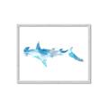 Picture of Blue Splash Shark IV _GroupedProduct_Rectangle_Landscape_Mini_ _GroupedProduct_Rectangle_Landscape_Framed_Matted_