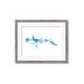 Picture of Blue Splash Shark IV _GroupedProduct_Rectangle_Landscape_Mini_ _GroupedProduct_Rectangle_Landscape_Framed_Matted_