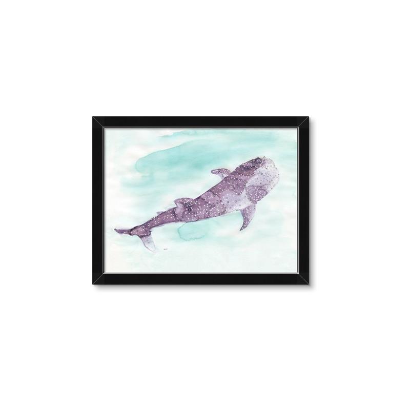Picture of Purple Whale Friend _GroupedProduct_Rectangle_Landscape_Mini_ _GroupedProduct_Rectangle_Landscape_Framed_Matted_