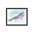 Picture of Purple Whale Friend _GroupedProduct_Rectangle_Landscape_Mini_ _GroupedProduct_Rectangle_Landscape_Framed_Matted_