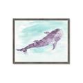 Picture of Purple Whale Friend _GroupedProduct_Rectangle_Landscape_Mini_ _GroupedProduct_Rectangle_Landscape_Framed_Matted_