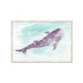 Picture of Purple Whale Friend _GroupedProduct_Rectangle_Landscape_Mini_ _GroupedProduct_Rectangle_Landscape_Framed_Matted_