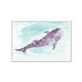 Picture of Purple Whale Friend _GroupedProduct_Rectangle_Landscape_Mini_ _GroupedProduct_Rectangle_Landscape_Framed_Matted_