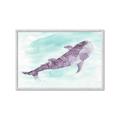 Picture of Purple Whale Friend _GroupedProduct_Rectangle_Landscape_Mini_ _GroupedProduct_Rectangle_Landscape_Framed_Matted_