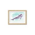 Picture of Purple Whale Friend _GroupedProduct_Rectangle_Landscape_Mini_ _GroupedProduct_Rectangle_Landscape_Framed_Matted_