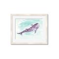 Picture of Purple Whale Friend _GroupedProduct_Rectangle_Landscape_Mini_ _GroupedProduct_Rectangle_Landscape_Framed_Matted_