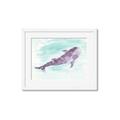 Picture of Purple Whale Friend _GroupedProduct_Rectangle_Landscape_Mini_ _GroupedProduct_Rectangle_Landscape_Framed_Matted_