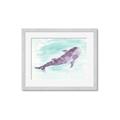 Picture of Purple Whale Friend _GroupedProduct_Rectangle_Landscape_Mini_ _GroupedProduct_Rectangle_Landscape_Framed_Matted_