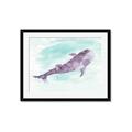 Picture of Purple Whale Friend _GroupedProduct_Rectangle_Landscape_Mini_ _GroupedProduct_Rectangle_Landscape_Framed_Matted_