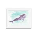 Picture of Purple Whale Friend _GroupedProduct_Rectangle_Landscape_Mini_ _GroupedProduct_Rectangle_Landscape_Framed_Matted_
