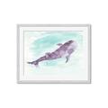 Picture of Purple Whale Friend _GroupedProduct_Rectangle_Landscape_Mini_ _GroupedProduct_Rectangle_Landscape_Framed_Matted_