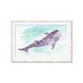 Picture of Purple Whale Friend _GroupedProduct_Rectangle_Landscape_Mini_ _GroupedProduct_Rectangle_Landscape_Framed_Matted_