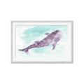 Picture of Purple Whale Friend _GroupedProduct_Rectangle_Landscape_Mini_ _GroupedProduct_Rectangle_Landscape_Framed_Matted_