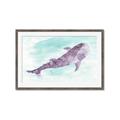 Picture of Purple Whale Friend _GroupedProduct_Rectangle_Landscape_Mini_ _GroupedProduct_Rectangle_Landscape_Framed_Matted_